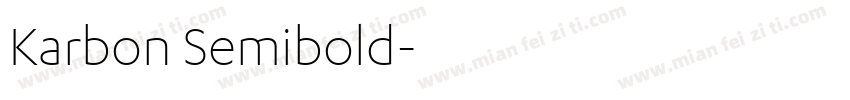 Karbon Semibold字体转换